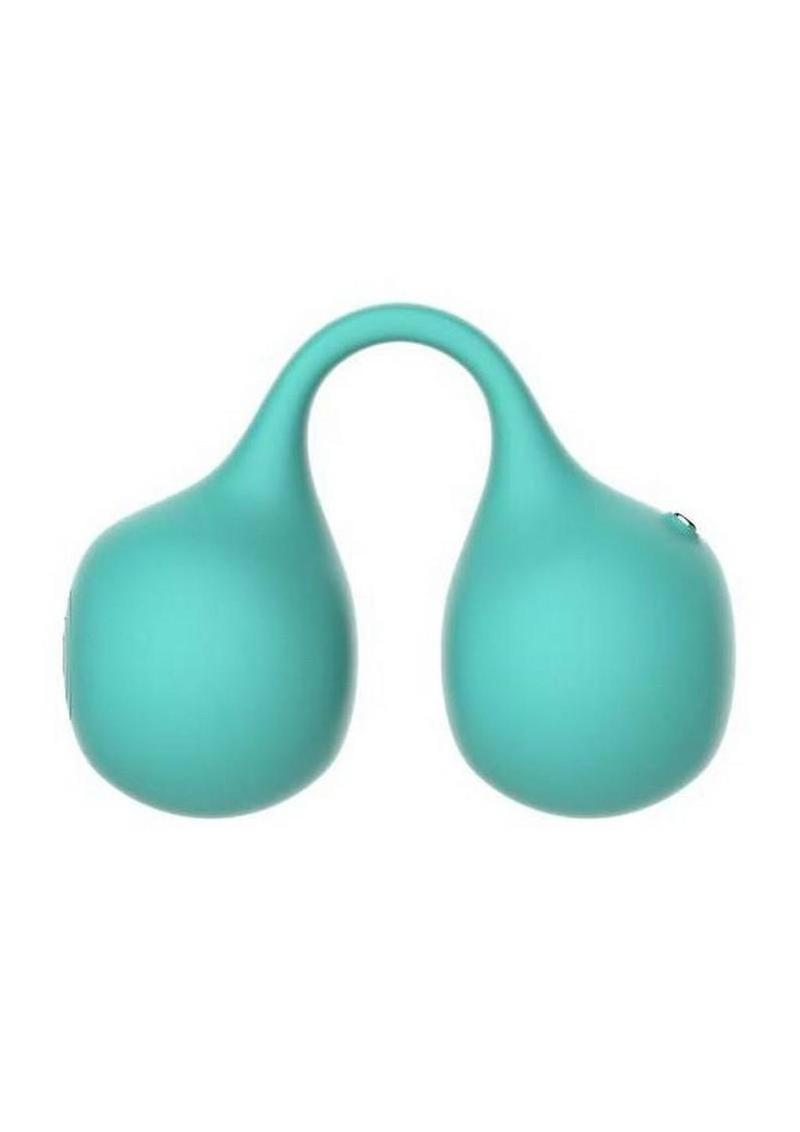 SVibe Snail TWINN Rechargeable Silicone Finger Vibrator with App - Teal