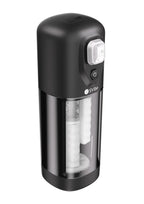 SVibe Ikon VOLT Rechargeable Custom Vibrating Heating Masturbator - Clear/Black