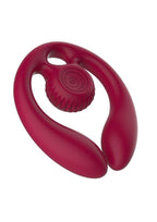SVibe Snail GIZI Duo Rechargeable Silicone Couples Stimulator with Remote - Burgundy
