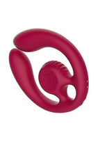 SVibe Snail GIZI Duo Rechargeable Silicone Couples Stimulator with Remote - Burgundy