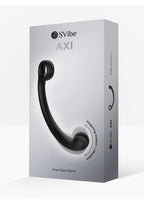 SVibe Snail AXI Rechargeable Silicone Custom Vibrating Spot Wand - Granit Noir