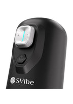 SVibe Ikon SPARK Rechargeable Thrusting Rotating Masturbator - Clear/Black