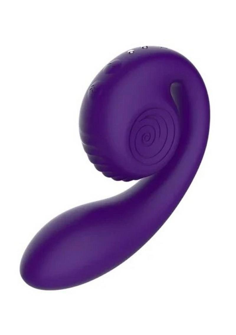 SVibe Snail GIZI Rechargeable Silicone Rabbit Vibrator - Purple