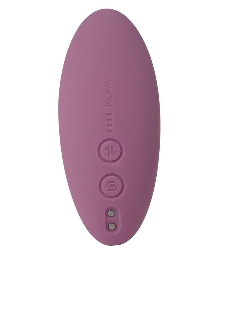 Svakom Erica Plus Thrusting Rechargeable Silicone Vibrator - Lavender