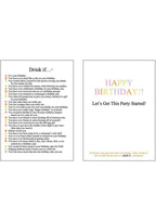 Greeting Card - Drink If... Card Game