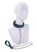 Signature Twilight Tease Collar & Leash - Blue/Silver