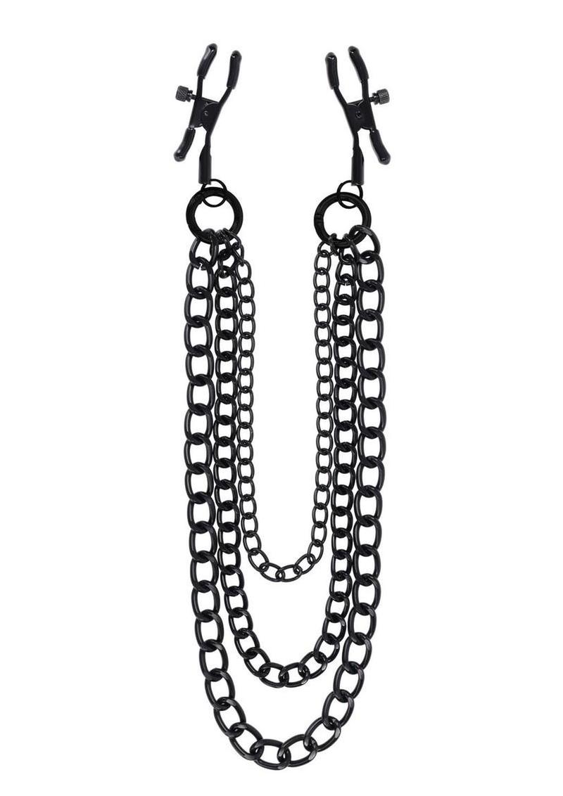 Signature Midnight Muse exCHAINgeable Nipple Jewelry - Black/Silver