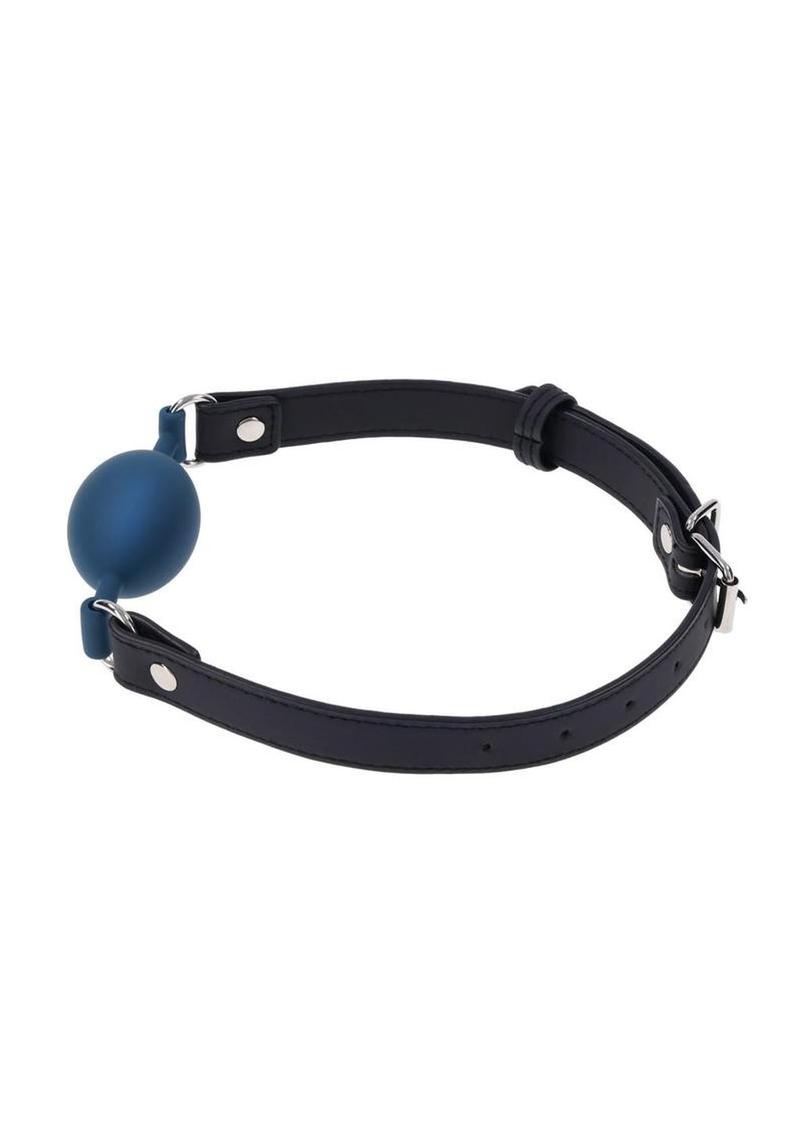 Signature Twilight Tease Oval Gag - Blue/Silver