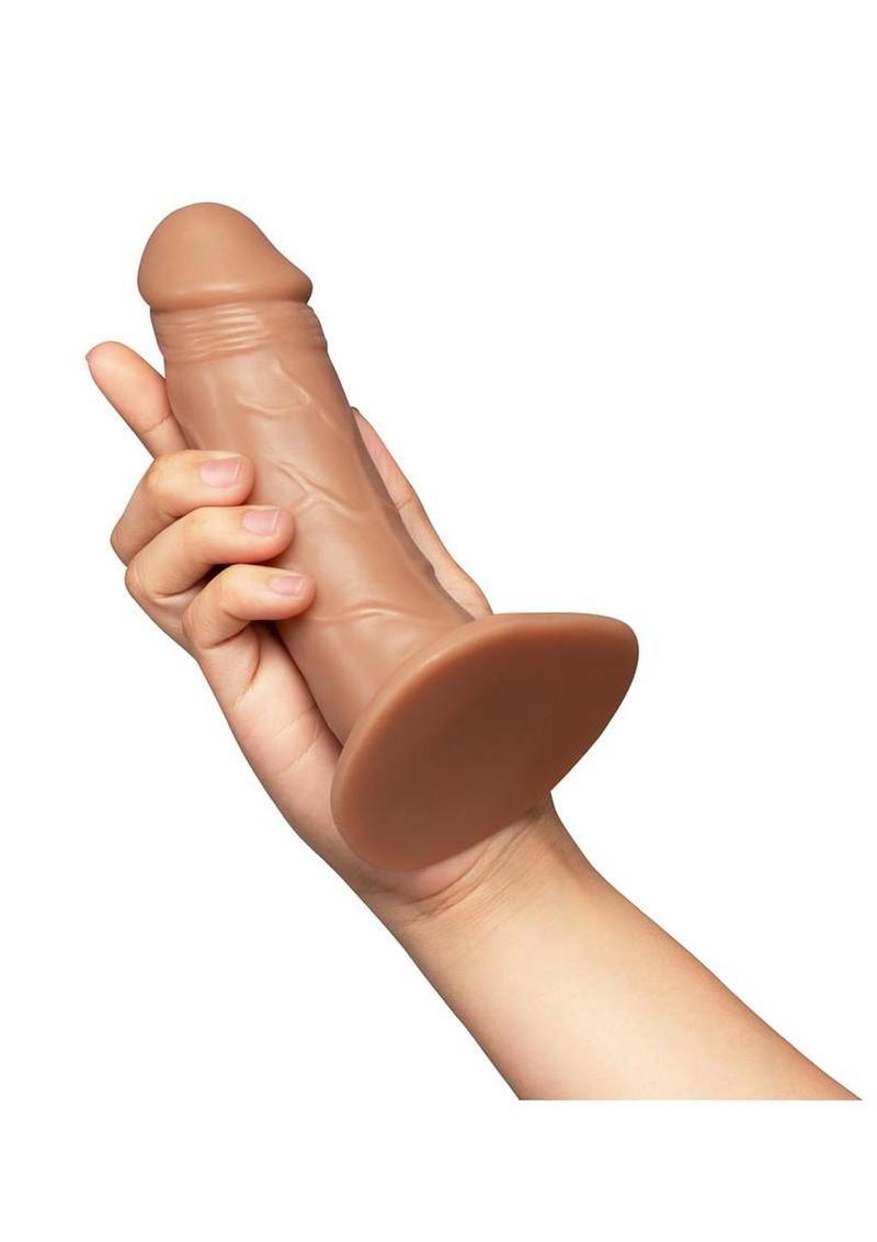 Together Realistic Dildo with Suction Base 6.5in - Caramel