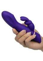 Love Bunny Rollin' G Bunny Rechargeable Silicone Dual Motor Vibrator - Purple