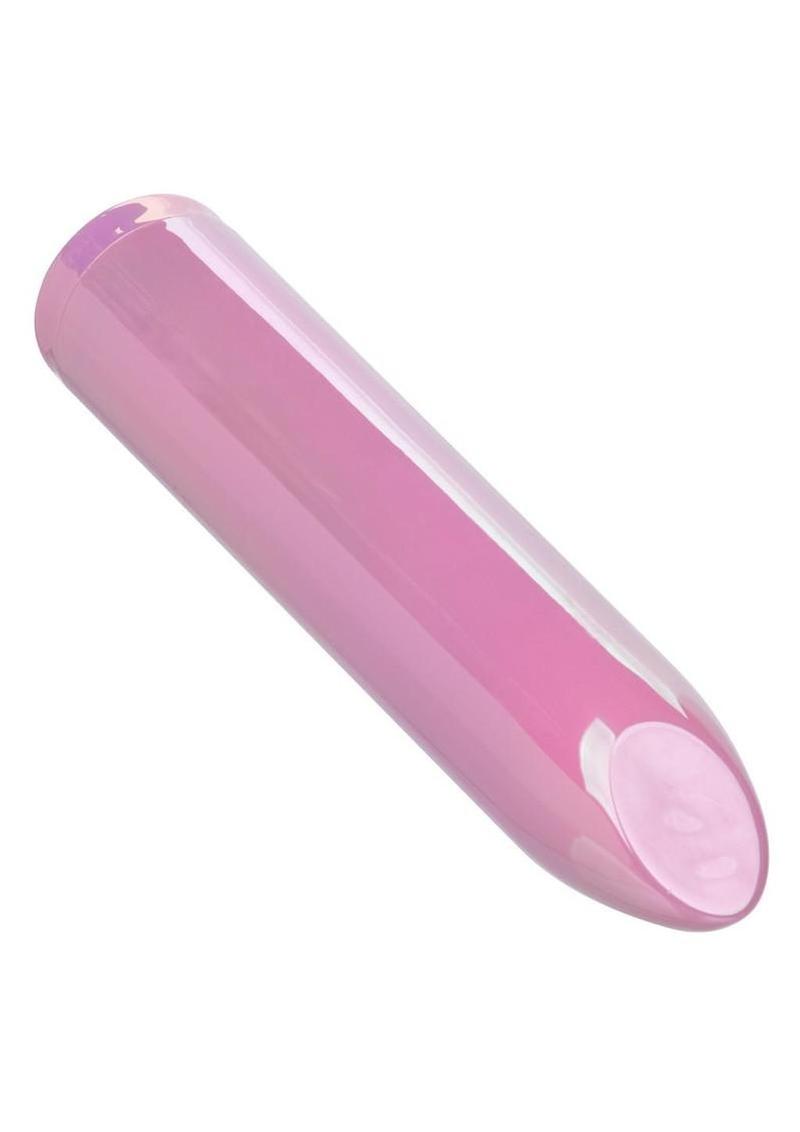 Aura Angled Rechargeable Silicone Vibrator - Pink