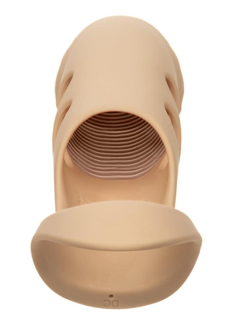 Performance Maxx Rechargeable Silicone Stud Dildo 7.5in - Vanilla