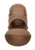 Performance Maxx Rechargeable Silicone Open-Ended Sleeve - Caramel