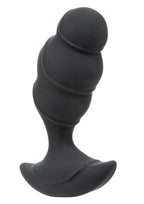 Rock Bottom Rumbling Mega Beaded Rechargeable Silicone Probe - Black