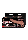 The Great Extender 2-in-1 Extender & Masturbator 7in - Caramel