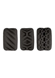 Super Stretchy Stroker Silicone Cock Rings (3 Piece) - Black