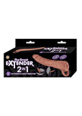 The Great Extender 2-in-1 Extender & Masturbator 9in - Caramel