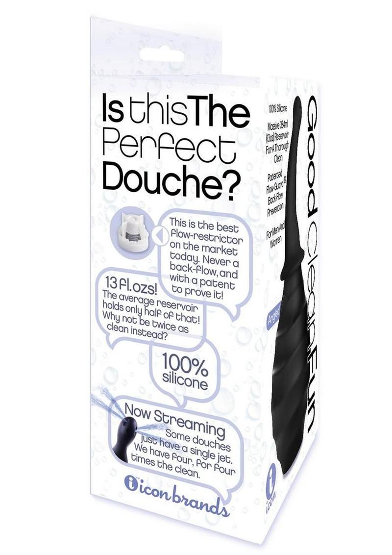 Good Clean Fun Silicone Angled Douche - Black