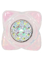 Booty Bling Jeweled Wearable Translucent Silicone Anal Plug - Large - Clear