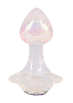 Booty Bling Jeweled Wearable Translucent Silicone Anal Plug - Small - Clear