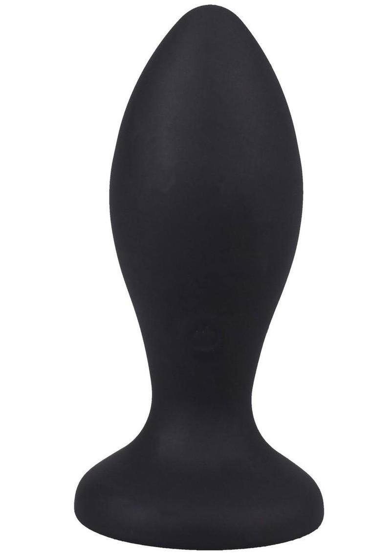 Booty Bling Jeweled Wearable Vibrating Silicone Plug 3In - Purple