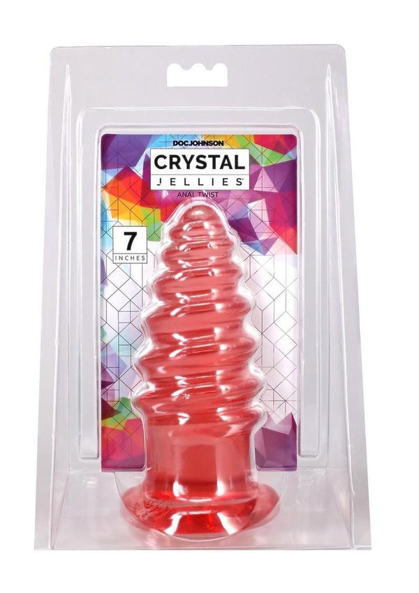 Crystal Jellies Anal Twist 7in - Pink