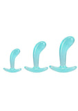 Crystal Jellies Curved Anal Trainer Set - Teal