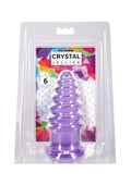 Crystal Jellies Anal Twist 6in - Purple