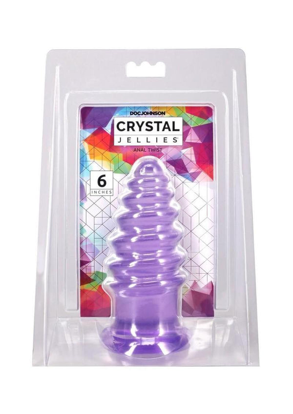Crystal Jellies Anal Twist 6in - Purple