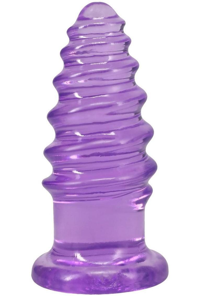 Crystal Jellies Anal Twist 6in - Purple