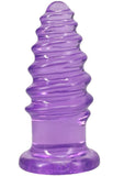 Crystal Jellies Anal Twist 6in - Purple