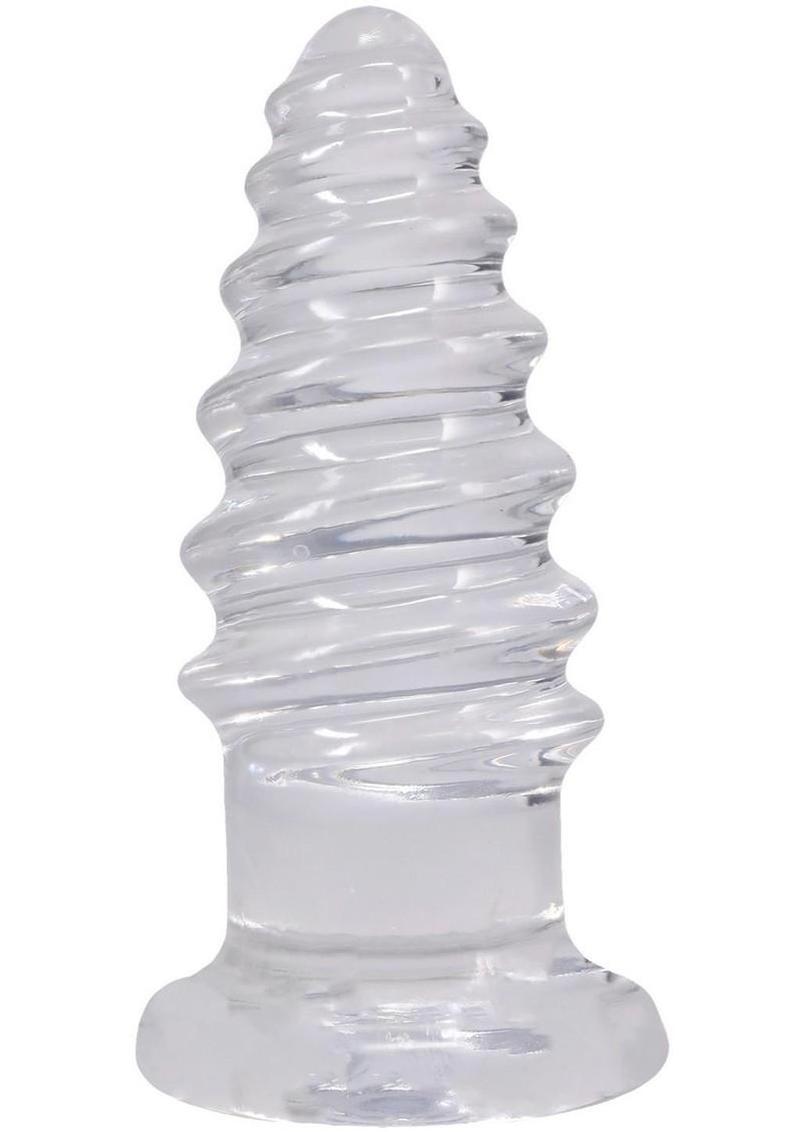 Crystal Jellies Anal Twist 7in - Clear