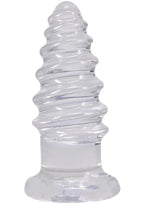 Crystal Jellies Anal Twist 7in - Clear