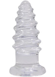 Crystal Jellies Anal Twist 7in - Clear