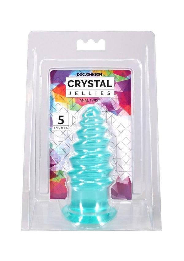 Crystal Jellies Anal Twist 5in - Teal