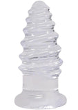 Crystal Jellies Anal Twist 5in - Clear