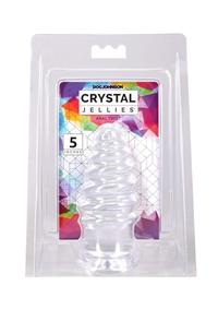 Crystal Jellies Anal Twist 5in - Clear