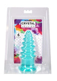 Crystal Jellies Anal Twist 6in - Blue