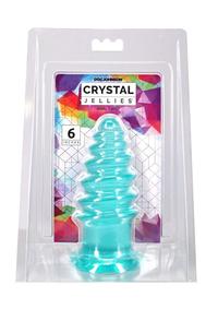Crystal Jellies Anal Twist 6in - Blue