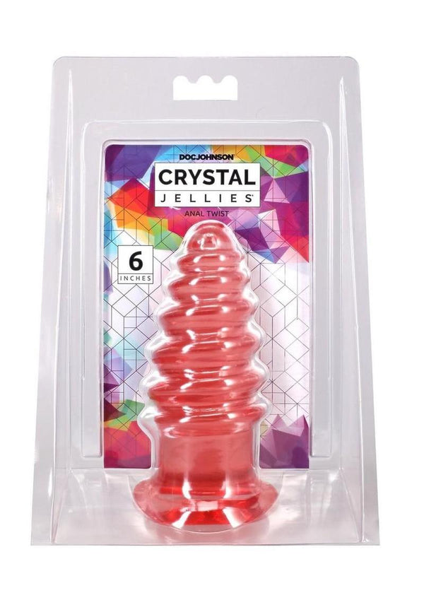 Crystal Jellies Anal Twist 6in - Pink