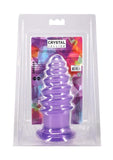 Crystal Jellies Anal Twist 7in - Purple