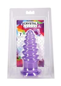 Crystal Jellies Anal Twist 7in - Purple
