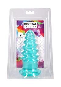 Crystal Jellies Anal Twist 7in - Teal