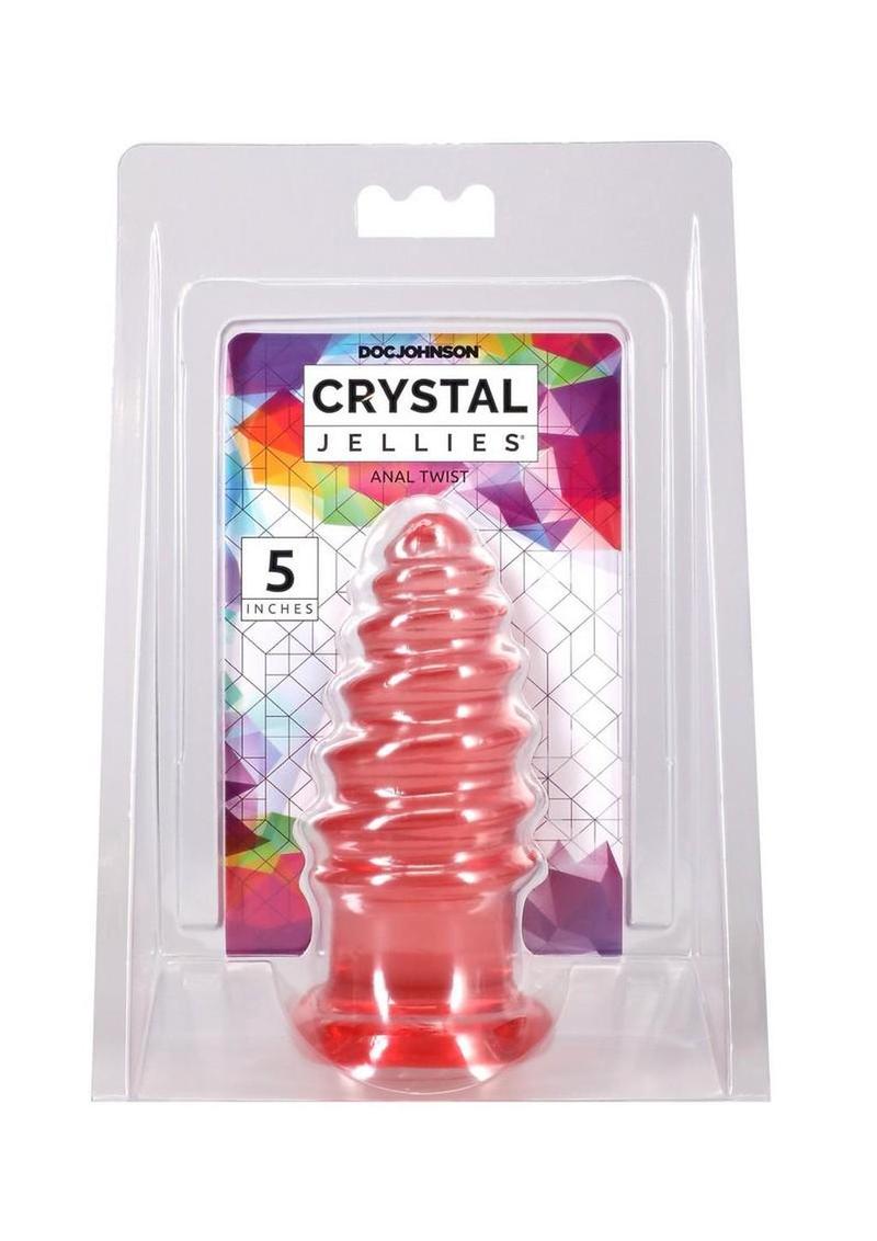 Crystal Jellies Anal Twist 5in - Pink