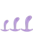 Crystal Jellies Curved Anal Trainer Set - Purple