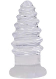 Crystal Jellies Anal Twist 6in - Clear
