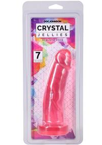 Crystal Jellies Realistic Cock 7in - Pink