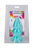 Crystal Jellies Double Pop Plug 6in - Teal