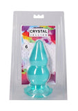 Crystal Jellies Double Pop Plug 6in - Teal