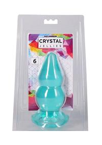 Crystal Jellies Double Pop Plug 6in - Teal